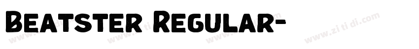 Beatster Regular字体转换